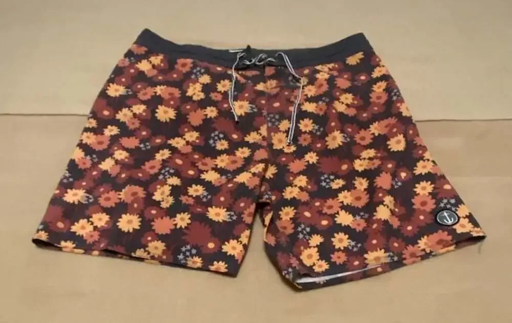 Captain Fin Men's Floral Print Swim Trunks